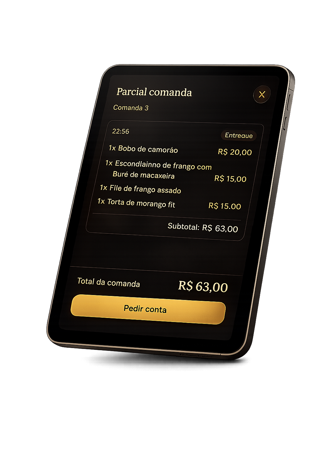 byMenu no tablet — comanda digital e pedido no celular